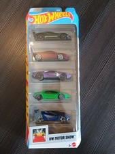 Hot Wheels 5 Pack HW Motor Show  JBJ89 Ferrari SF90 Stradale Lamborghini Huracan