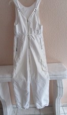 BOGNER SKIHOSE Damen getragen mit 36 38 weiß mit Latz keine Schäden