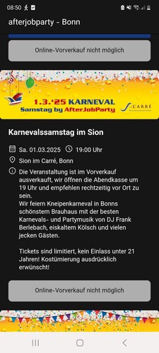 After job party sion bonn - after,