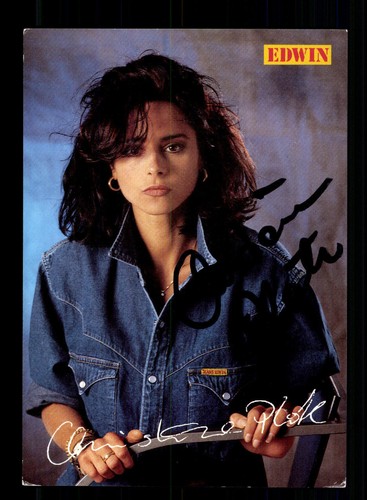 Christina plate autogrammkarte - christina,