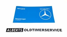 Wartungsheft, Mercedes W123