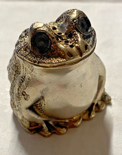 Antiker Korken Aufsatz in Froschform aus 800er Silber, Korken unten fehlt