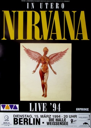 Nirvana 1994 plakat live - plakat,