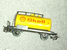 (218) Märklin H0 Güterwagen, Shell Kesselwagen der DB, 2-achsig, 10 cm lang