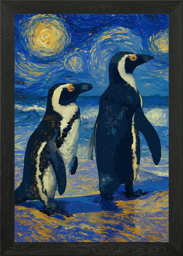 Pinguine sternennacht stil - in,