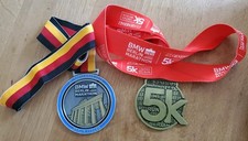 Berlin Marathon 2025 Medaillen Kombi - Marathon und 5 K Lauf, beide top