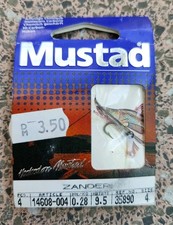 Verpackte Angelhaken Mustad, Zander 4 Stück, Alt