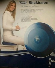 Blaue Sitzkissen Gymnastik Kissen 37cm Tilia