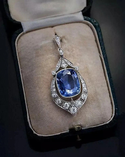 Art deco vintage stil blau - vintage,