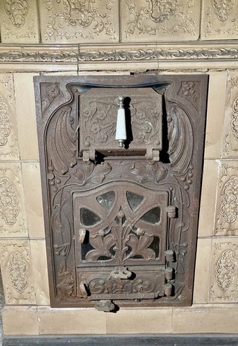 1890 prunk kachelofen floral - prunk,