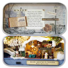 Miniaturhaus Bastelset LED