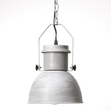 Brilliant Pendel Hänge Leuchte Lampe SALFORD Metall grau 23cm
