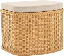 Rattan Wäschekorb Sitzfläche