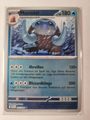 Pokémon mamutel 025 094 - mamutel, 025/094
