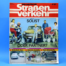 Der Deutsche Straßenverkehr 9 1987 MZ ETZ 250 Peugeot HP 500 Haff Wolgast E