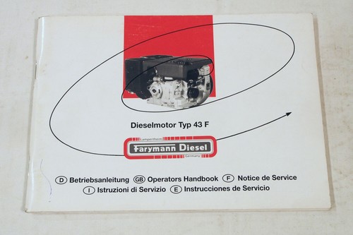 Farymann 43f dieselmotor - farymann,