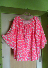 Bluse Tunika Leoprint Gr. 48