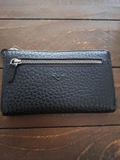 VOI Hirsch Gerda Geldbörse Damen Leder schwarz RIFD 16 cm