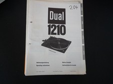 Original Bedienungsanleitung Dual 1210