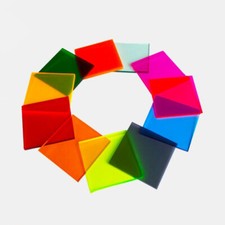 Acryl Plastik Glas Blatt Bunte