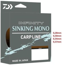 Daiwa Infinity Sinking monofile Angelschnur 0,28-0,37mm braun dunkel oliv
