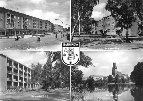 Rathenow mehrbildkarte - mehrbildkarte, gl