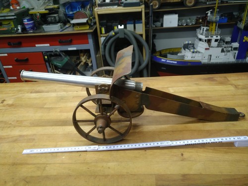 Alte kanone modell kpl aus - modell, kpl.