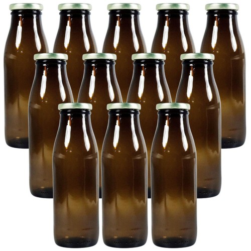 Braune glasflaschen 500 ml - 12,
