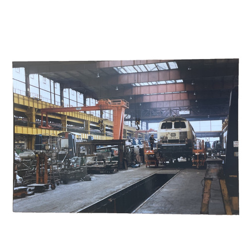 Postkarte zug eisenbahn lok - ak,
