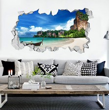 3D Himmel Strand 47 Mauer