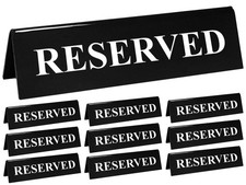 10x Tischaufsteller Reserviert