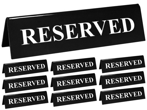10x tischaufsteller reserviert - 10x,