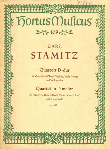 Carl stamitz quartett dur - stamitz,,