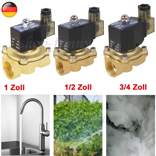 Magnetventil messing 2 - messing, 1