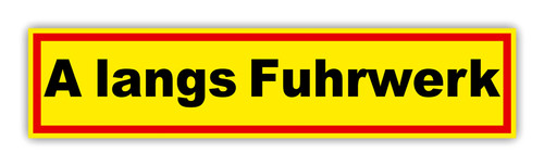 Aufkleber langs fuhrwerk - aufkleber,