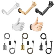 Wandleuchte Hold It Kabel + Fassung max. 40W E27 verstellbar Lampe Design Hand