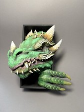 Buchstütze Drachenkopf Pla Handbemalt 3ddruck 3D Fanart
