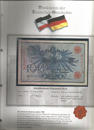Reichsbanknote 100 mark 07 - mark,,