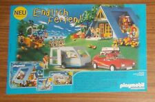 Seltene Werbung PLAYMOBIL 3230 Ferienhaus Camper Segelboot 2002