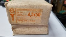 ESKA Messing Schrauben 4,5x50 gleitbeschichtet Linsenkopf, DDR 440 Stück