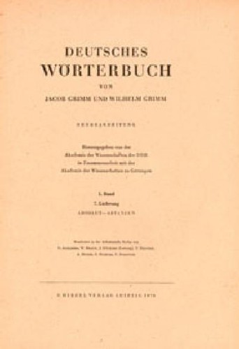 Deutsches wörterbuch - deutsches,