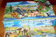 Playmobil Zoo GROSSER Tierpark mit vielen zusatz Pakete70341 / 70324 / 70348 usw