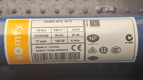 Somfy oximo rts 17 - somfy, 15/17