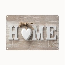 Bild Retro Blechschild Home
