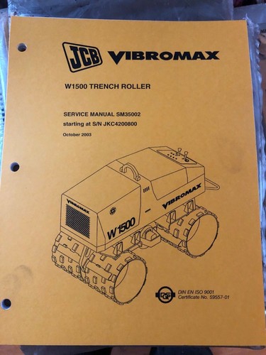 Jcb vibromax w1500 grabenwalze - jcb,