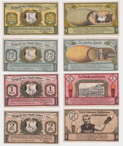 Banknoten notgeld stadt - 4,