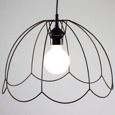 Käfig Ghost Lampe Skelett Draht Gitter Leuchte Shabby Lamp vintage 70er Jahre