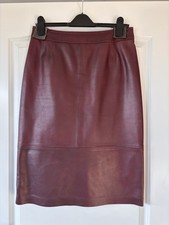 Bleistiftrock aus Leder