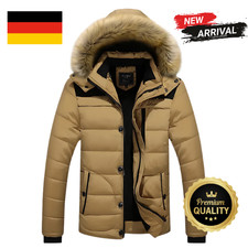 Herren Winter Warme Jacke Parka Mantel Stepp Kurzjacke gefüttert NEU