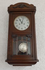 Wanduhr / Regulator " Gustav Becker , Silesia "  - Jugendstil um 1900 VIDEO -